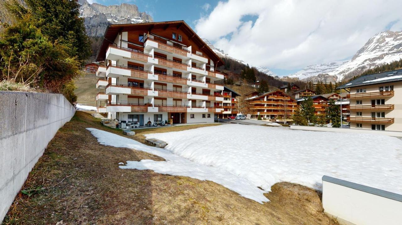 Gonenstein Residence in Leukerbad, entire apartment/studio with balcony Buitenkant foto