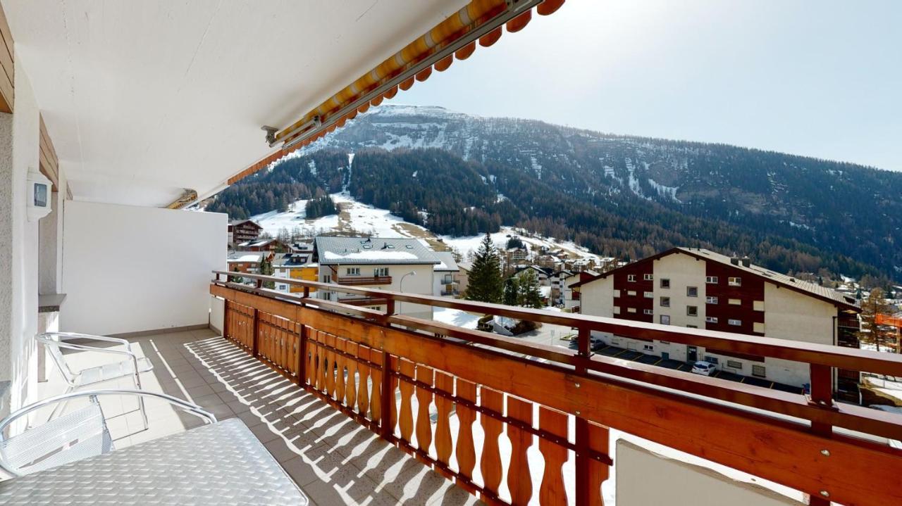 Gonenstein Residence in Leukerbad, entire apartment/studio with balcony Buitenkant foto